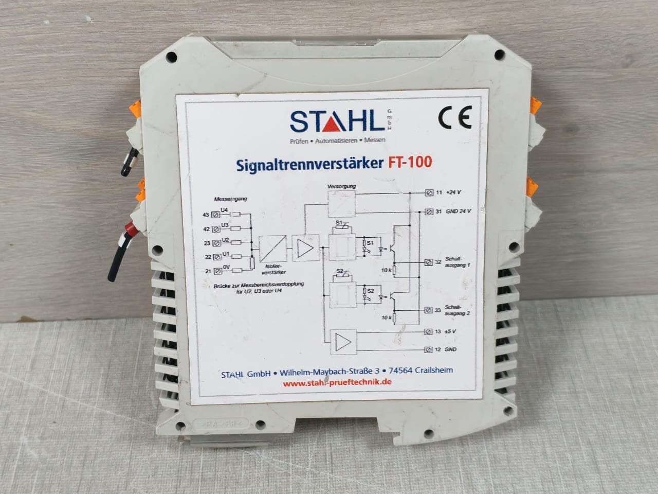 R. STAHL FT-100 Steel FT-100.04D Signal Separator FT-100 3