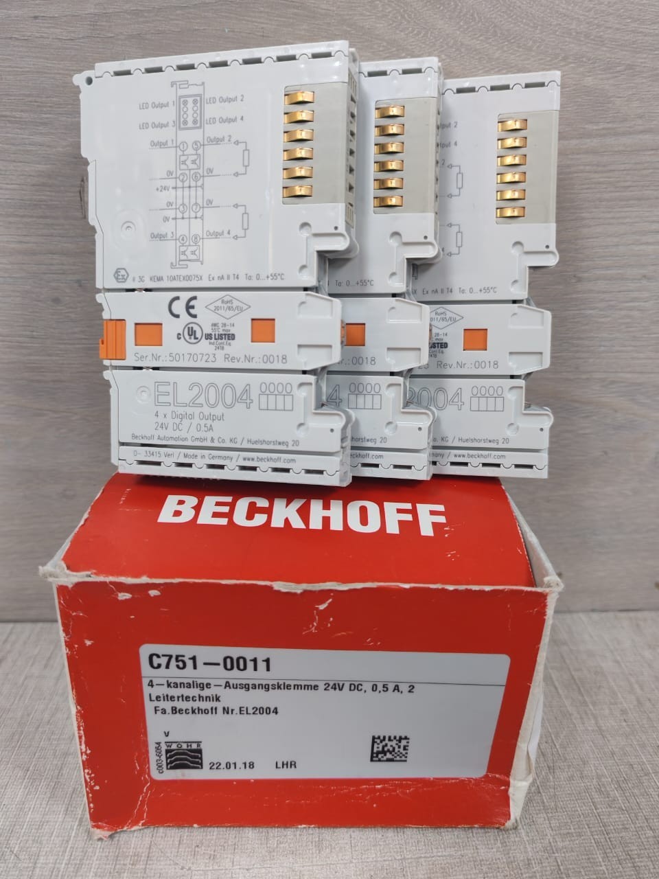 Beckhoff EL2004 BECKHOFF EL2004 DIGITAL OUTPUT MODULE 2