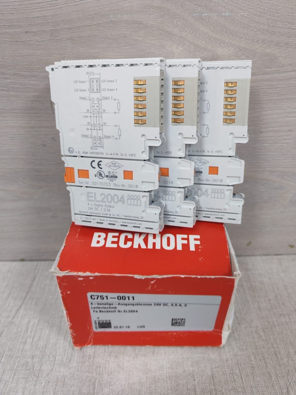 BECKHOFF EL2004 DIGITAL OUTPUT MODULE