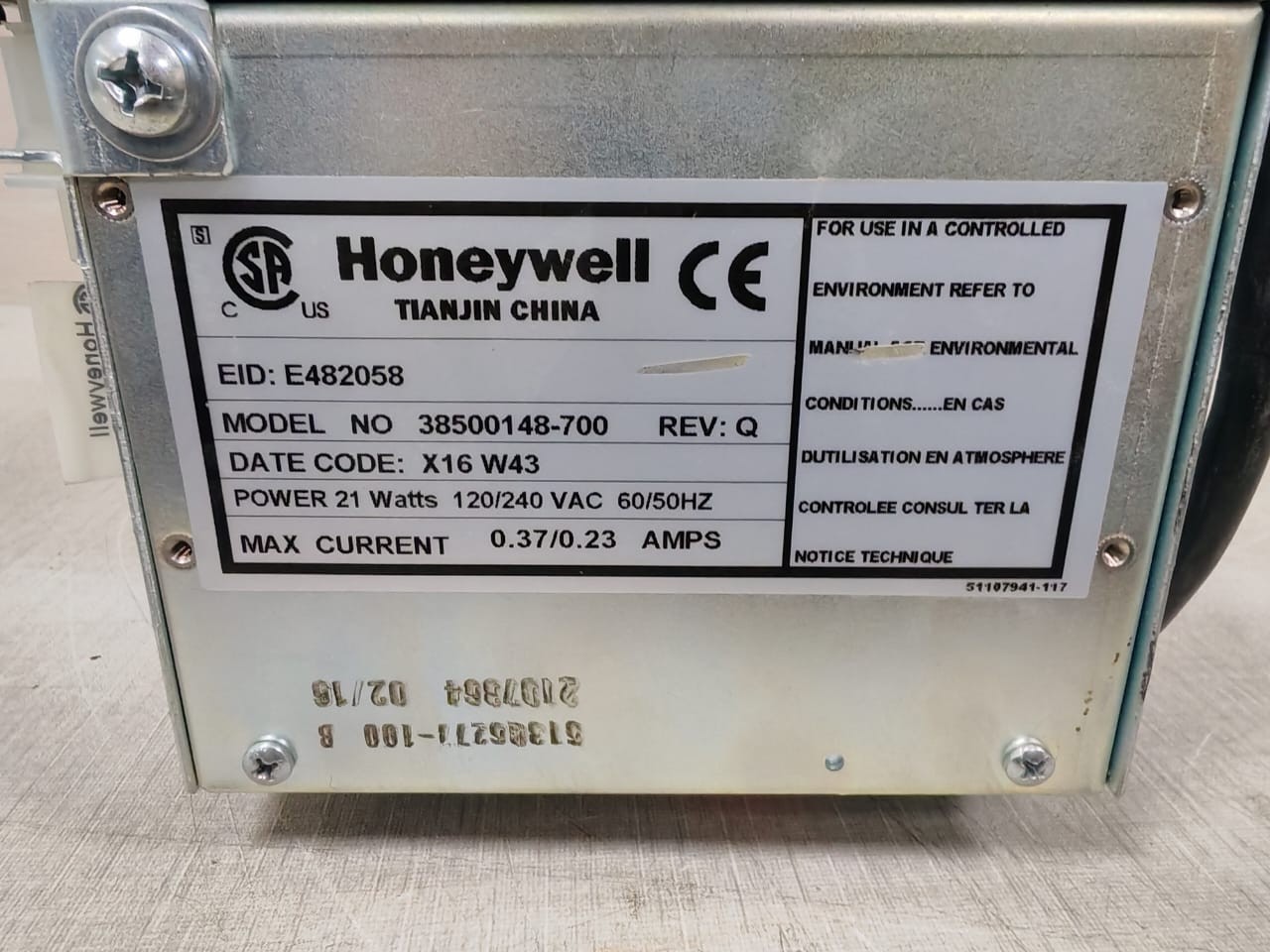 Honeywell 38500143-201-REV:P HONEYWELL 38500143-201 REV:P LCNE HUB ASSY MIT 4 NETZTEILEN 7