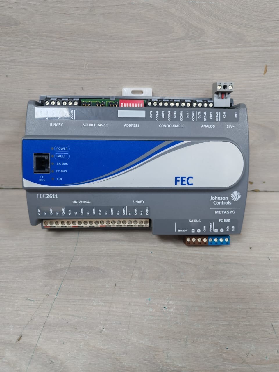Johnson Controls FEC2611-0 JOHNSON CONTROL MS-FEC2611-0 FIELD EQUIPMENT CONTROLLER 17 POINT 3