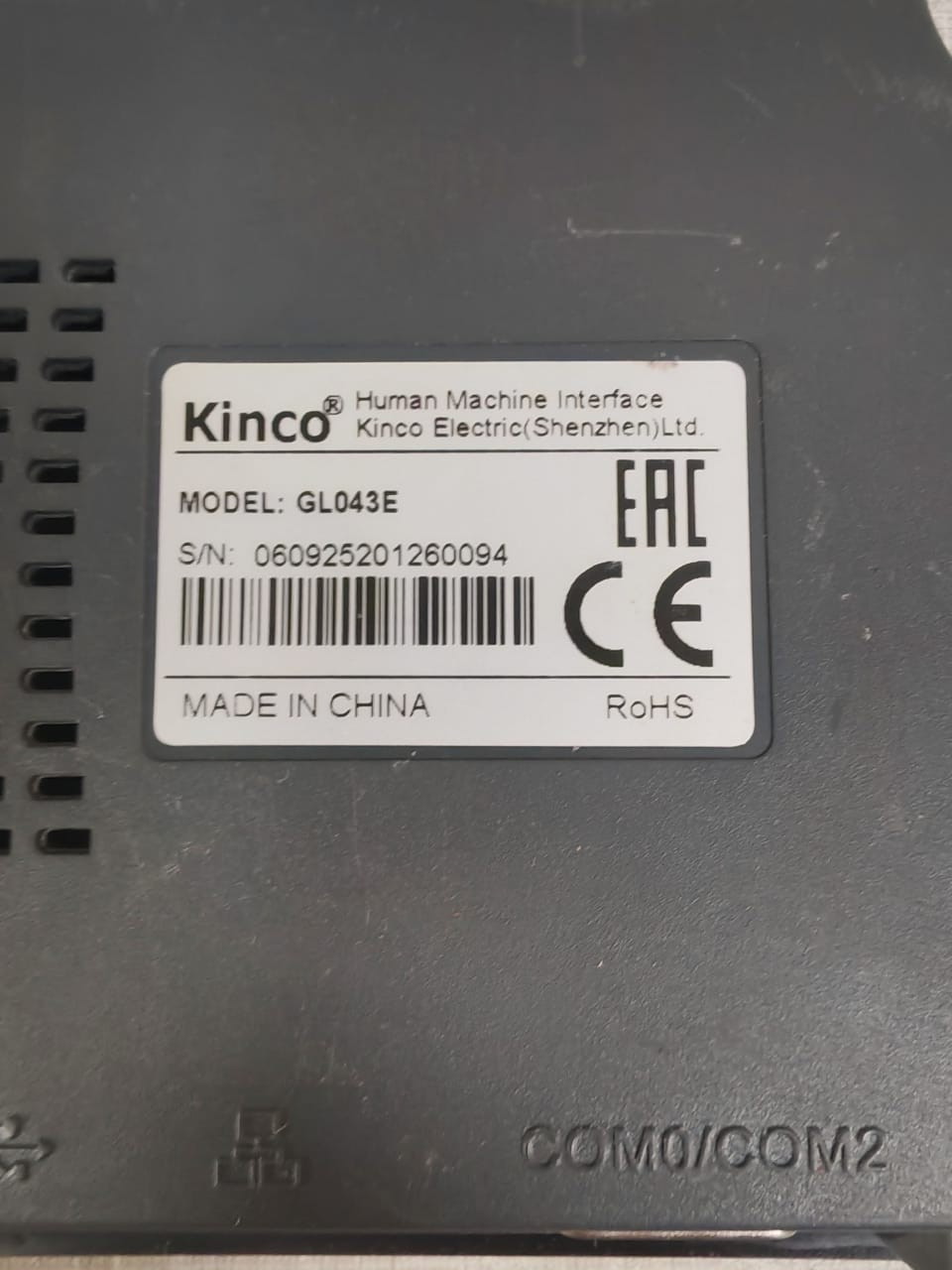 KINCO GL043E KINCO GL043E HMI TOUCHSCREEN 3