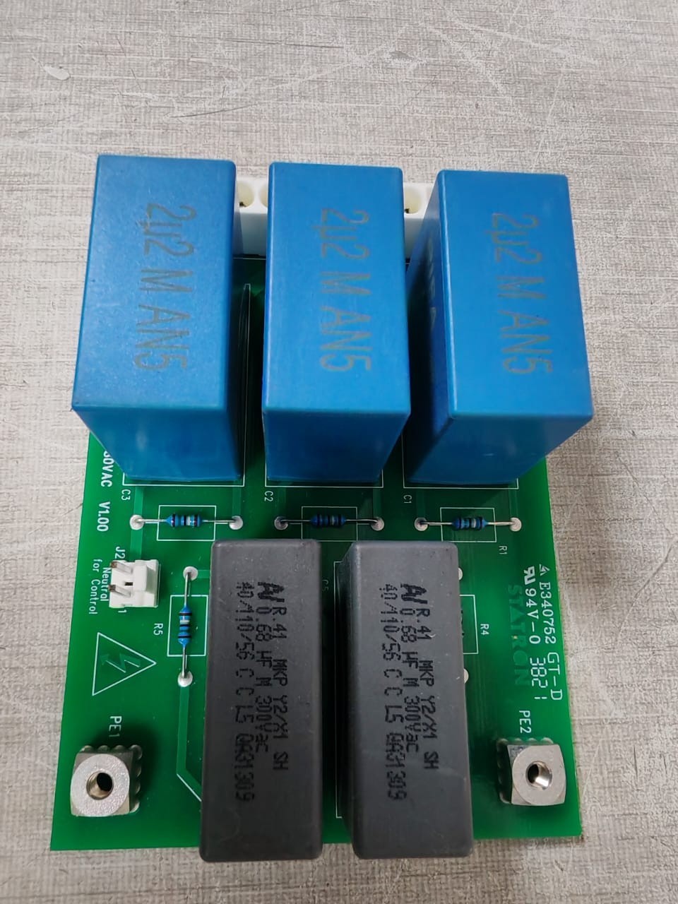 STATRON GT-D-3821 STATRON RFI FILTER EMC 3PH 480VAC V1.00 94V-0 GT-D 3821 3