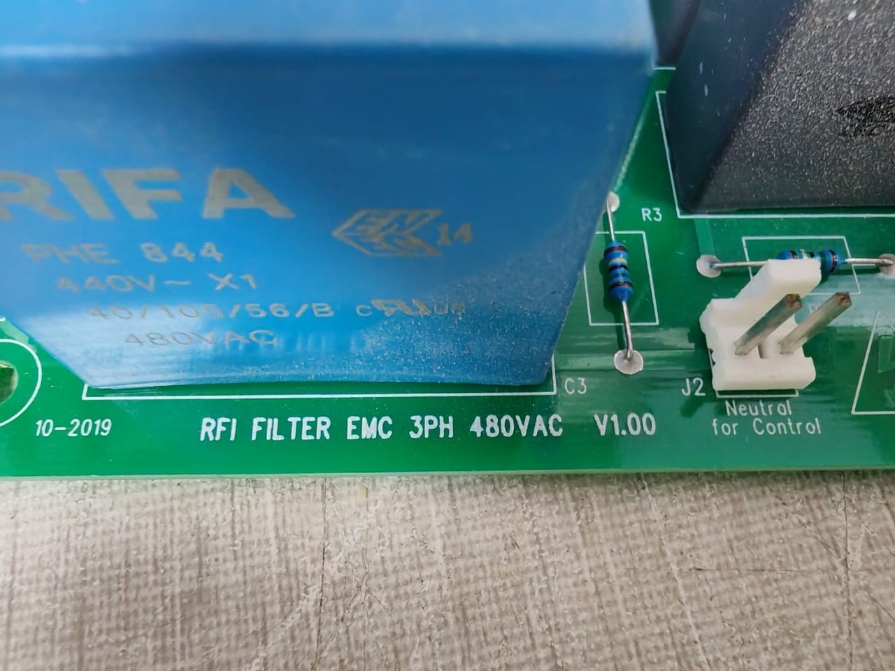 STATRON GT-D-3821 STATRON RFI FILTER EMC 3PH 480VAC V1.00 94V-0 GT-D 3821 8