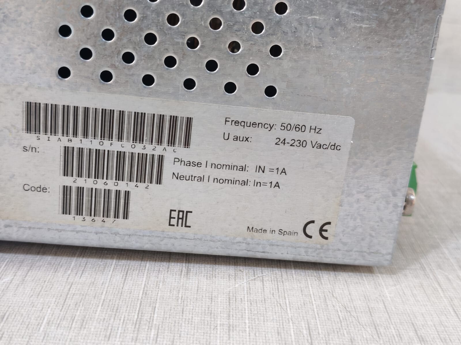 FANOX SIA-B Fanox SIA-B Dual Powered OC and EF Relay 6