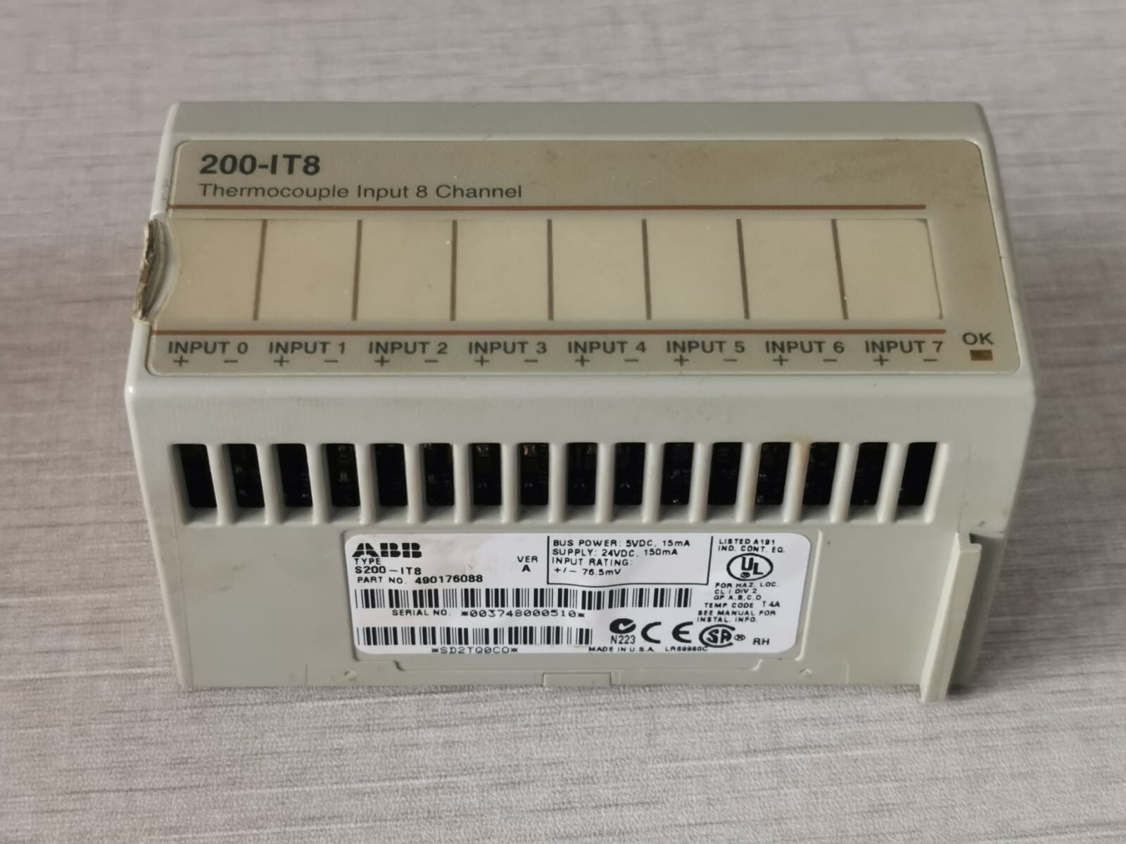 ABB S200-IT8 ABB S200-IT8 & S200-TB3T / 3 Wire RTD Input 8 Channel 5