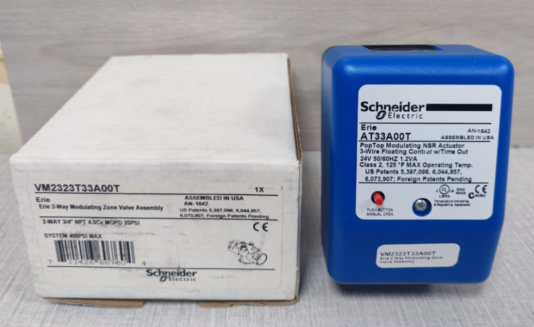 Schneider Electric VM2323T33A00T/AT33A00T Erie 2-Way Modulating Zone Valve