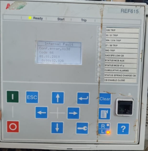 ABB HBFNAEGABC1ANA11G ABB REF615E_1G HBFNAEGABC1ANA11G FEEDER PROTECTION RELAY NO BACK COVER 8