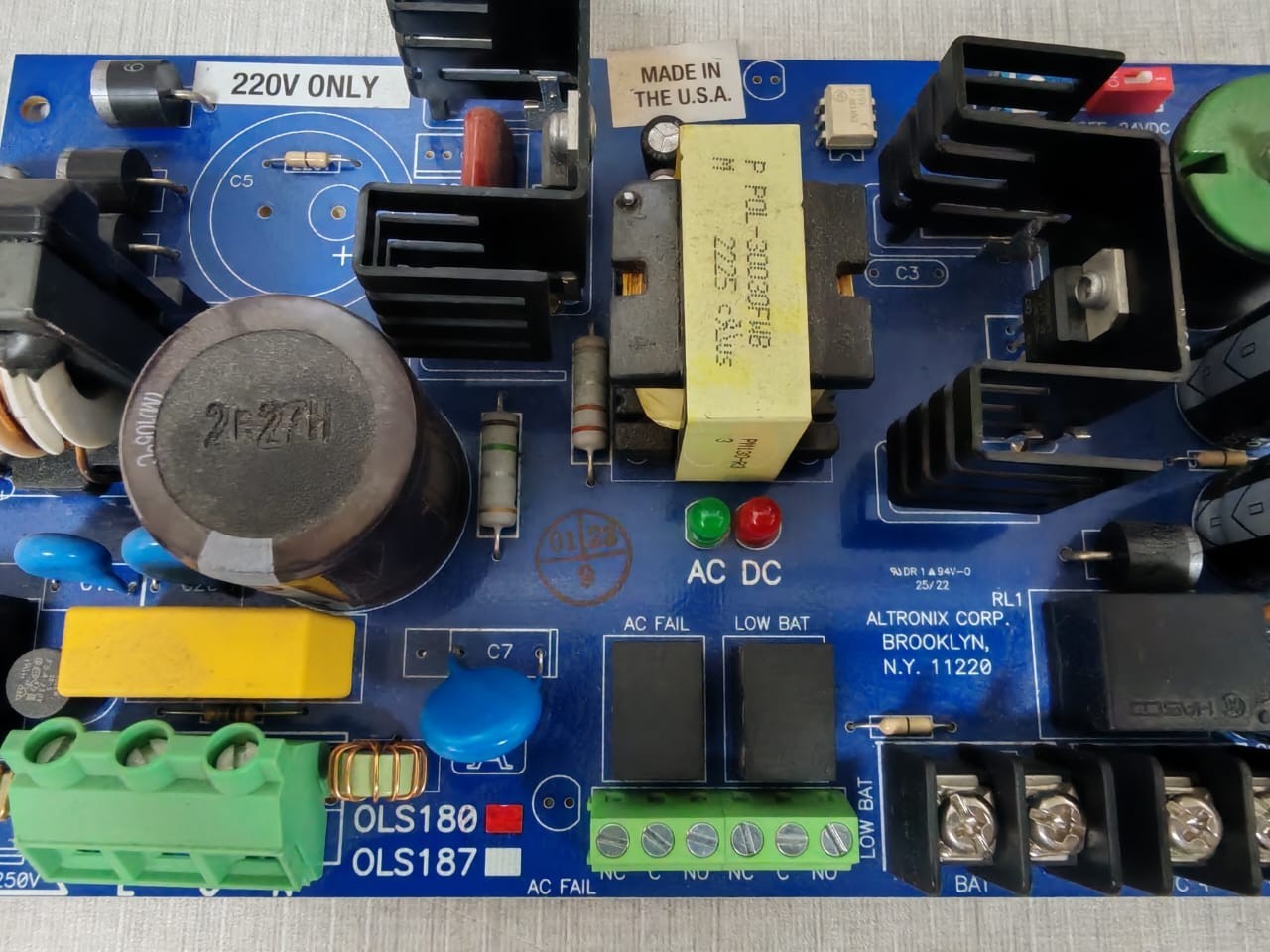 Altronix OLS180FWD ALTRONIX OLS180FWD REVF27Y17 BOARD 2