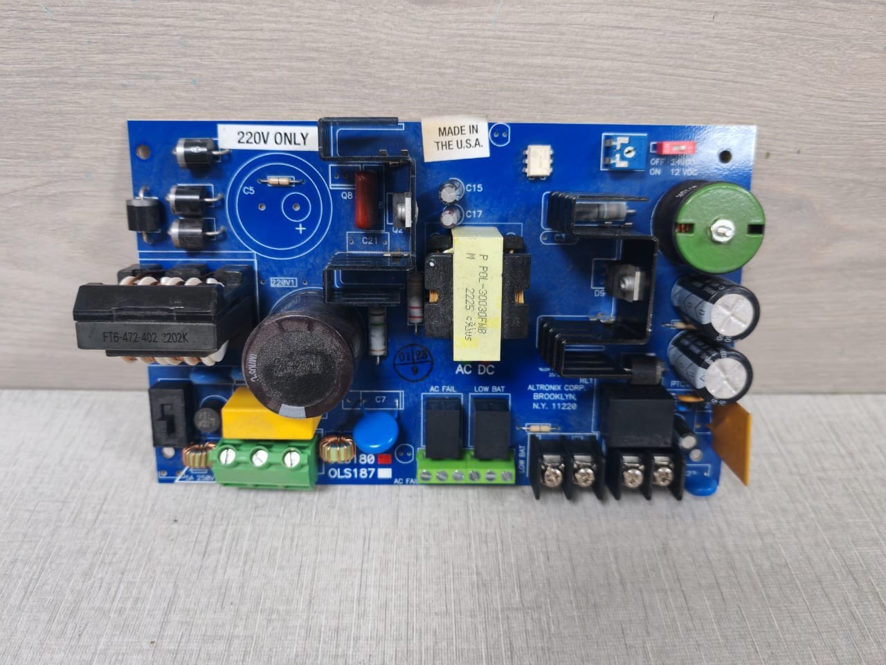 Altronix OLS180FWD ALTRONIX OLS180FWD REVF27Y17 BOARD 8