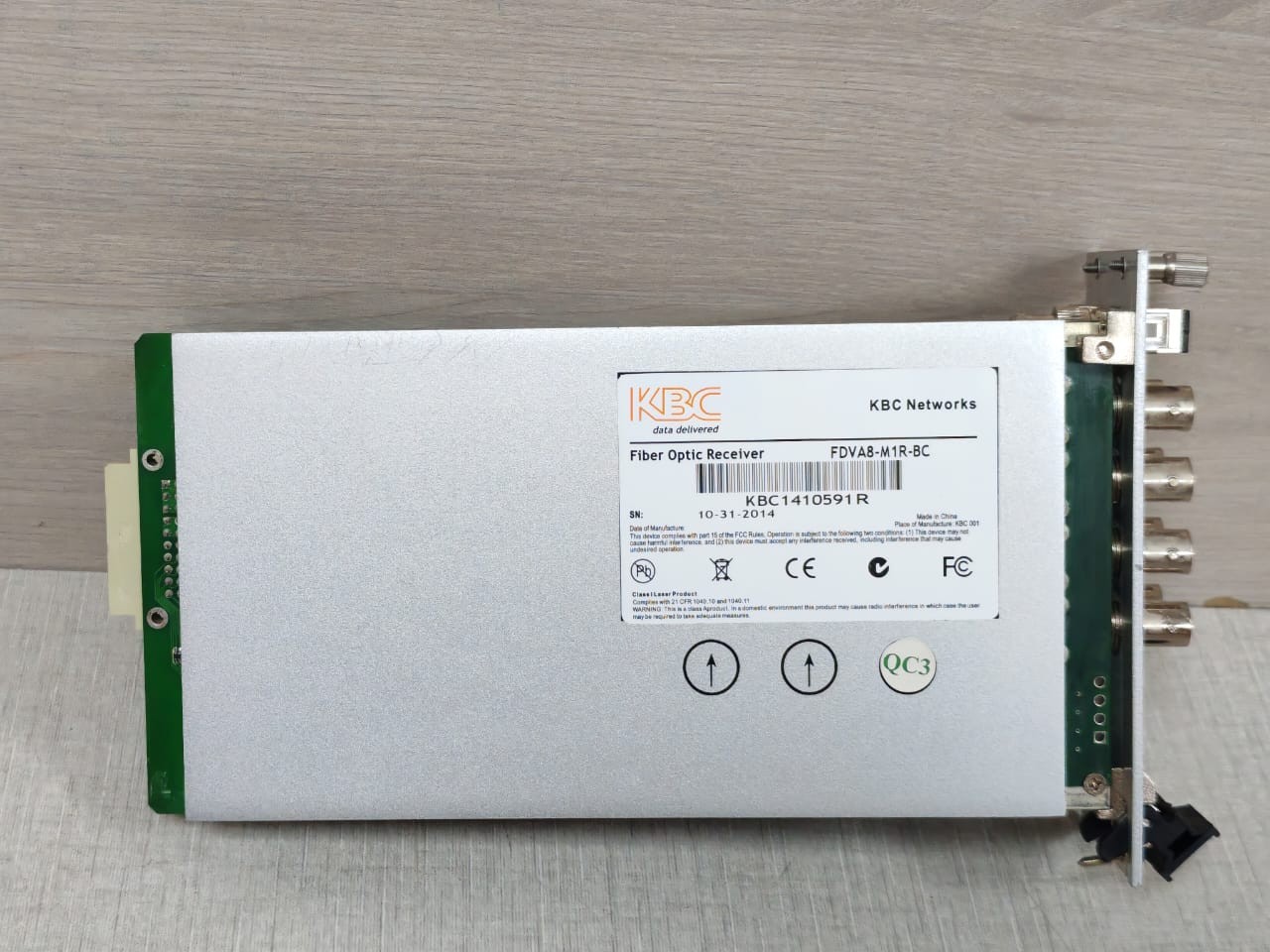 KBC Networks FDVA8-M1R-BC KBC Networks FDVA8-M1R-BC Fiber Optic Receiver 9