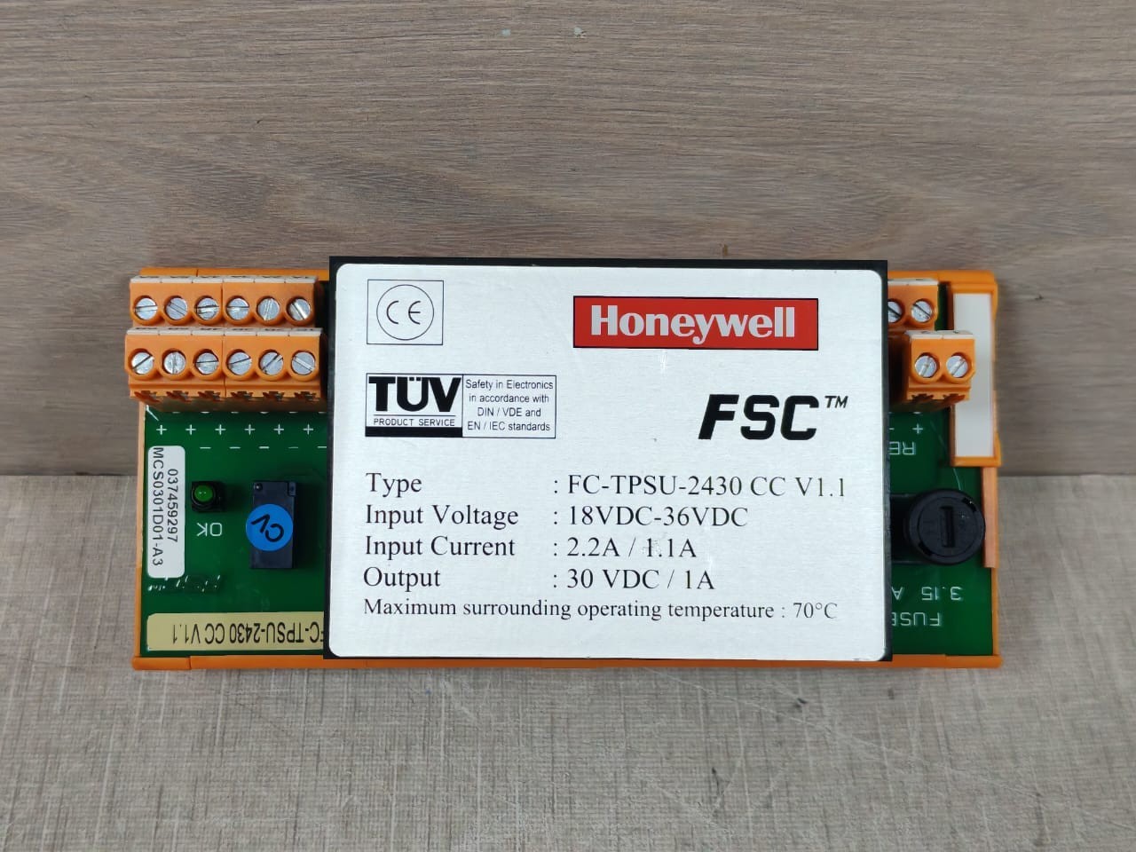 Honeywell TPSU-2430 HONEYWELL FC-TPSU-2430 CC V1.1 / MCS0301D01 POWER SUPPLY CONVERTER 2