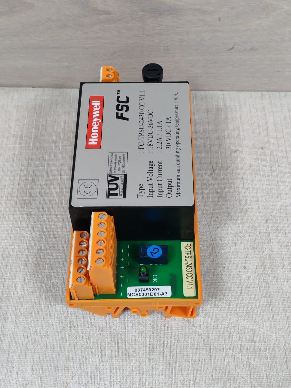 Honeywell TPSU-2430 HONEYWELL FC-TPSU-2430 CC V1.1 / MCS0301D01 POWER SUPPLY CONVERTER 8