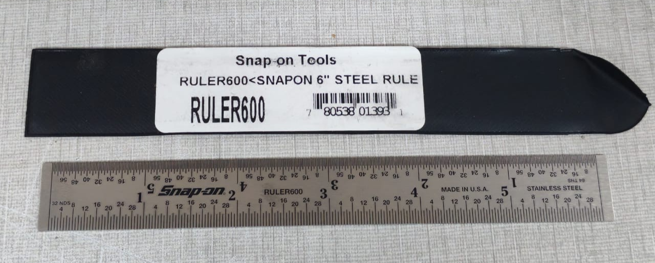 SNAP-ON RULER-600 Snap-On Ruler 600 Snapon 6" Steel Ruler 10