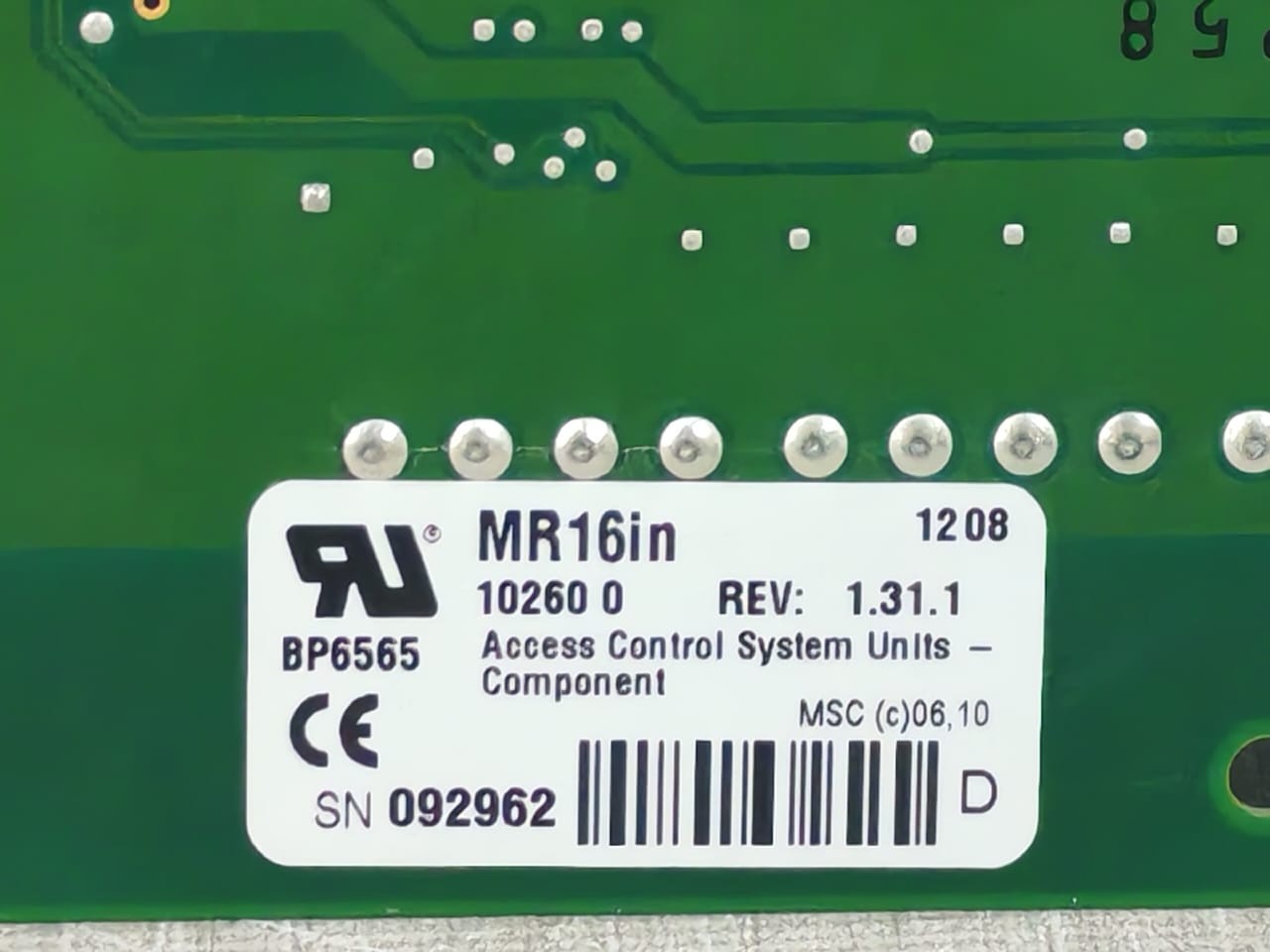 Mercury MR16IN Mercury MR16in 10260 0 REV.1.31.1 Multi-Device Interface Panel 2