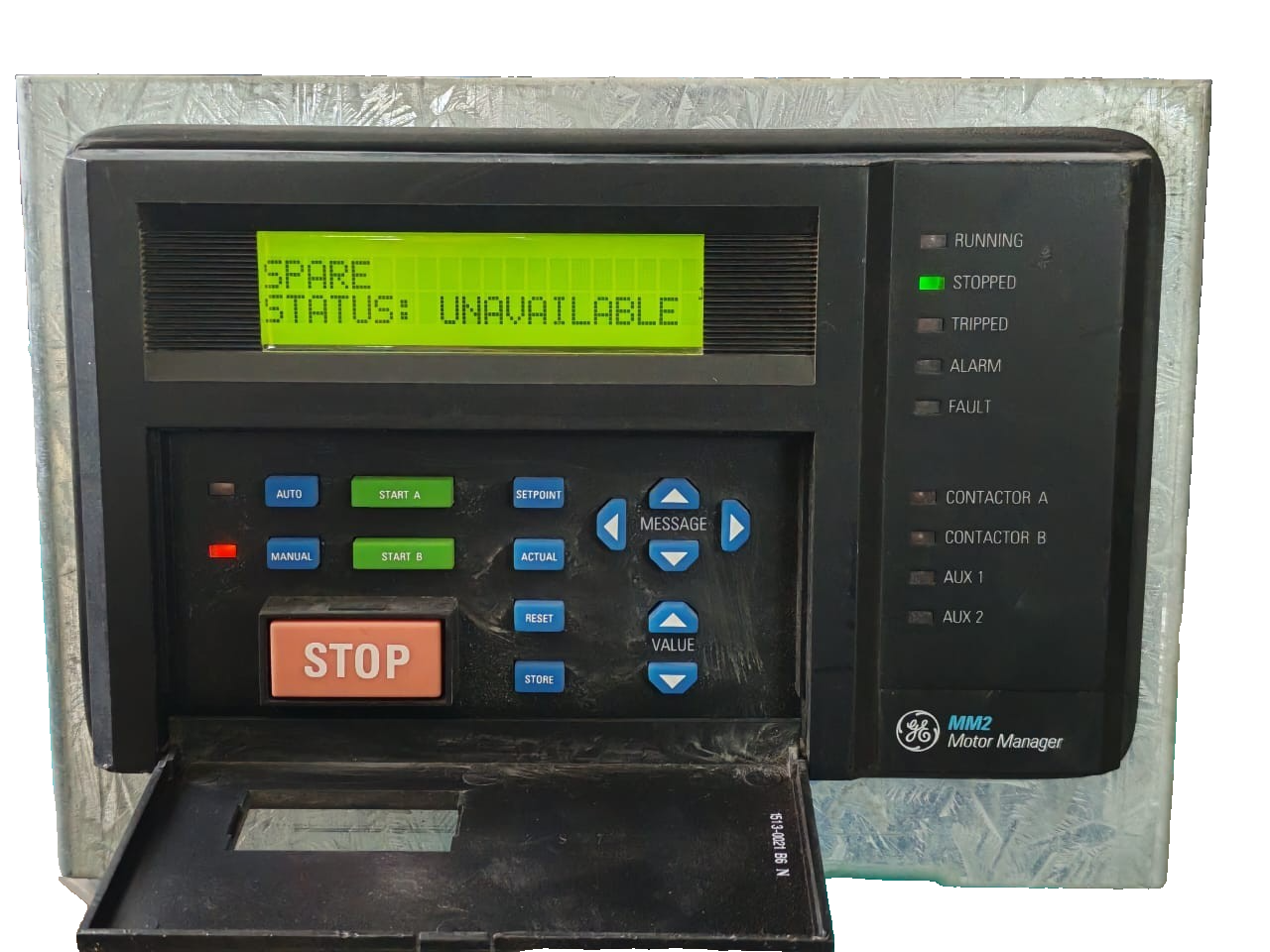 GE 60E511C4.000 GE MM2 MMII-PD-1-2-240 F/W:60E511C4.000 240 VAC MOTOR MANAGER II - TESTED & 2