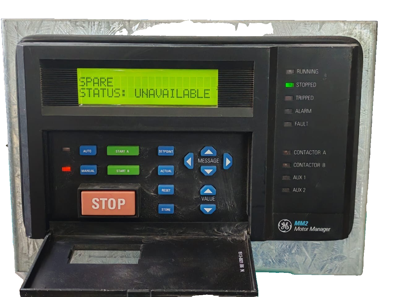GE 60E511C4.000 GE MM2 MMII-PD-1-2-240 F/W:60E511C4.000 240 VAC MOTOR MANAGER II - TESTED & 3