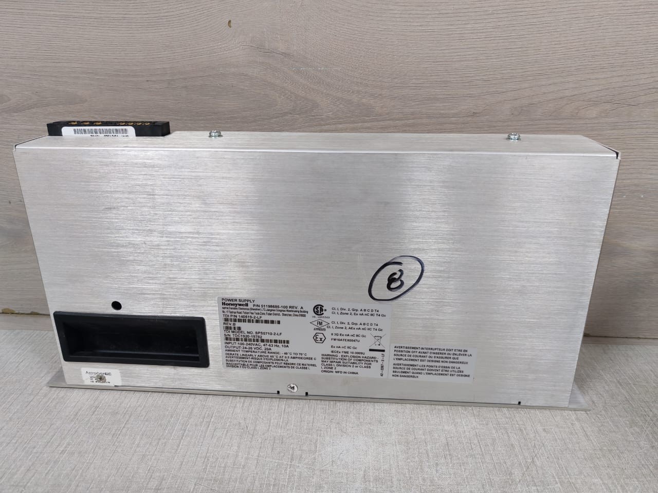 Honeywell SPS5710-2-LF HONEYWELL 51198685-100 REV.A 140519-2-LF POWER SUPPLY SPS5710-2-LF 10A 100-240VA 6