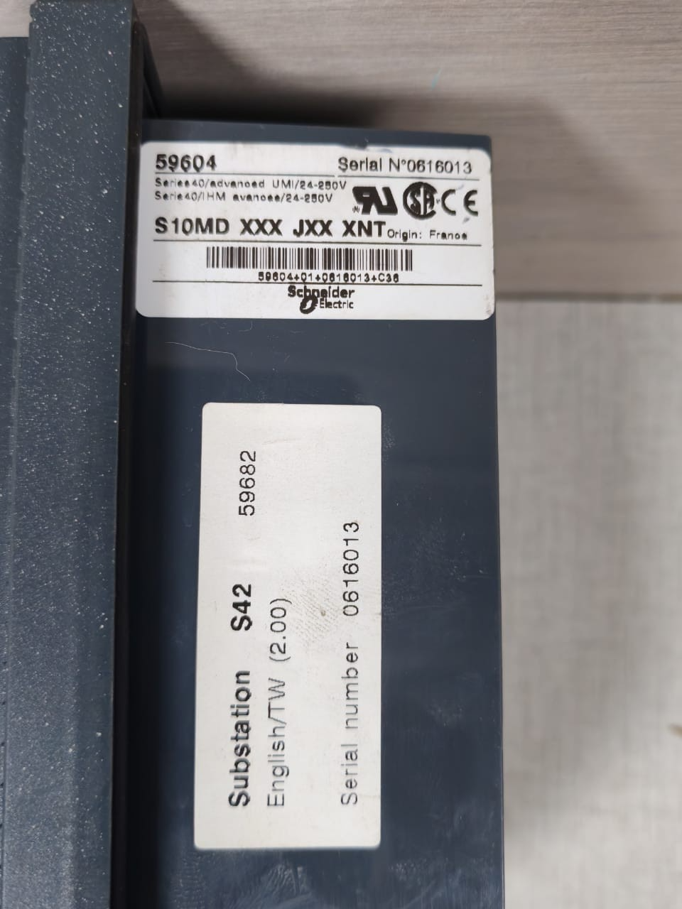 Schneider Electric S10MD Merlin Gerin by Schneider Electric 59604 S10MD XXX JXX XNT Sepam Display 5