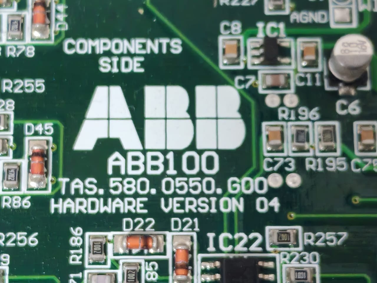 ABB ABB-100 ABB 100 TAS.580.0550.G00 HARDWARE VERSION 04 BOARD ABB100 6