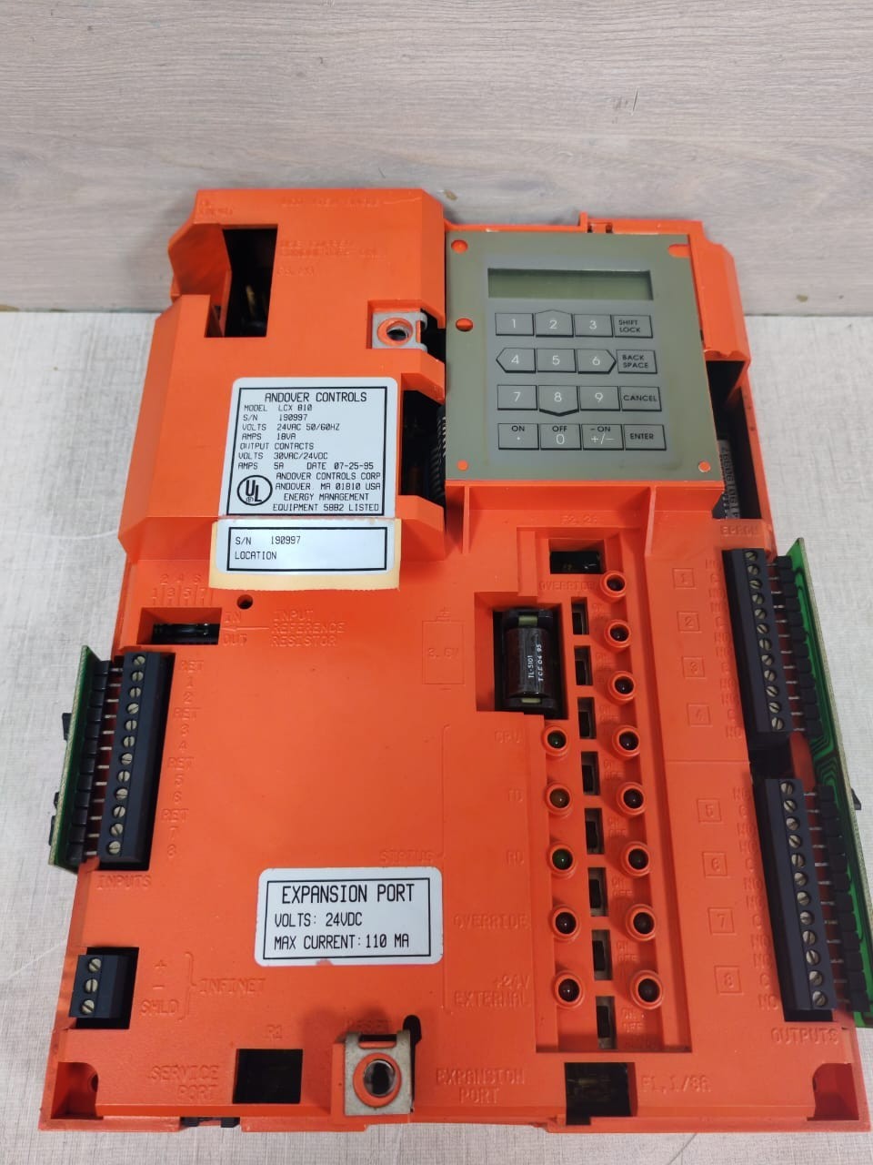 INFINITY LCX-810 INFINITY ANDOVER CONTROL LCX 810 24VAC 50/60HZ 9