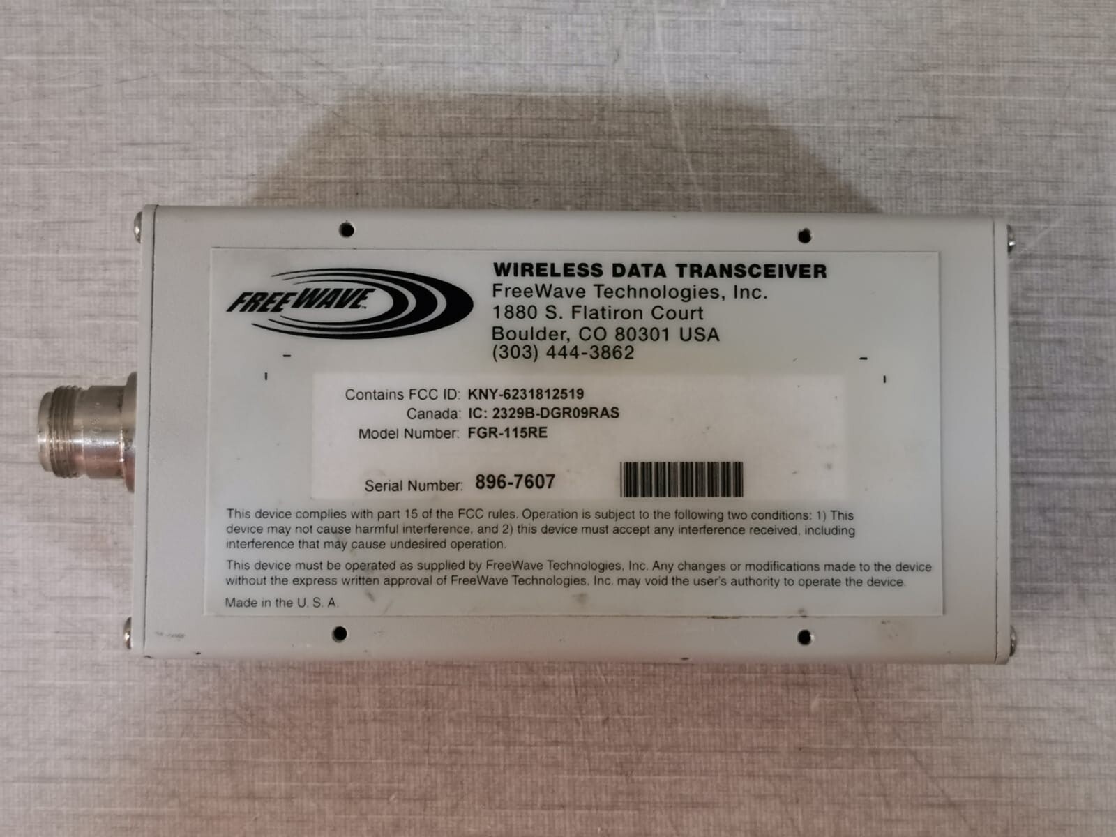 FGR-115RE FREEWAVE FGR-115RE Wireless Data Transceivers - Long Range Ethernet Bridge 4