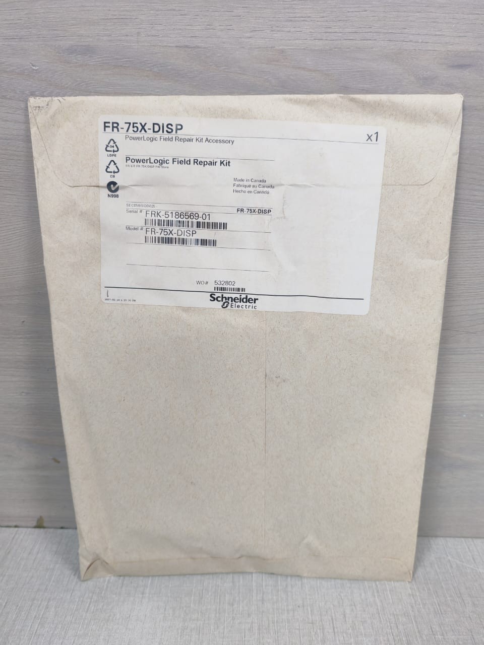 Schneider Electric FR-75X-DISP SCHNEIDER ELECTRIC FR-75X-DISP POWERLOGIC FIELD REPAIR KIT ACCESSORIES 9