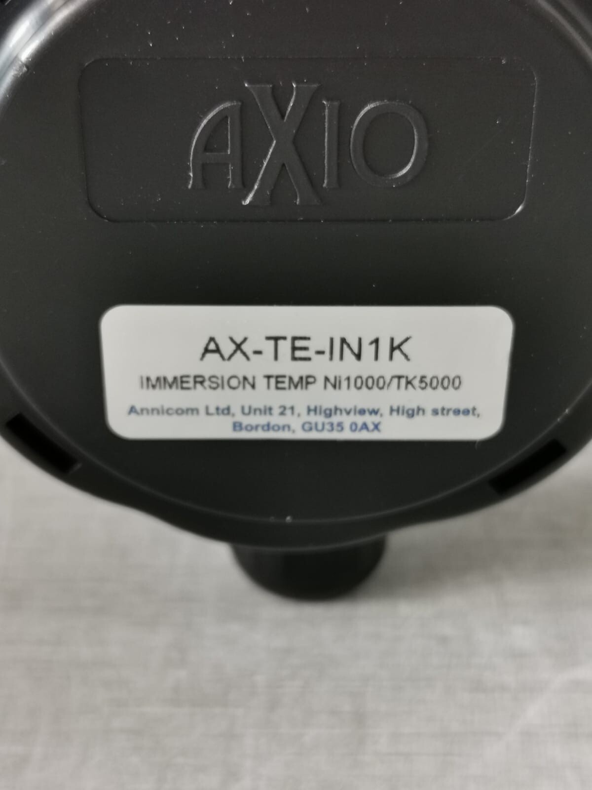 AXIO NI1000/TK5000 AXIO AX-TE-IN1K IMMERSION TEMPERATURE SENSOR NI1000/TK5000 3