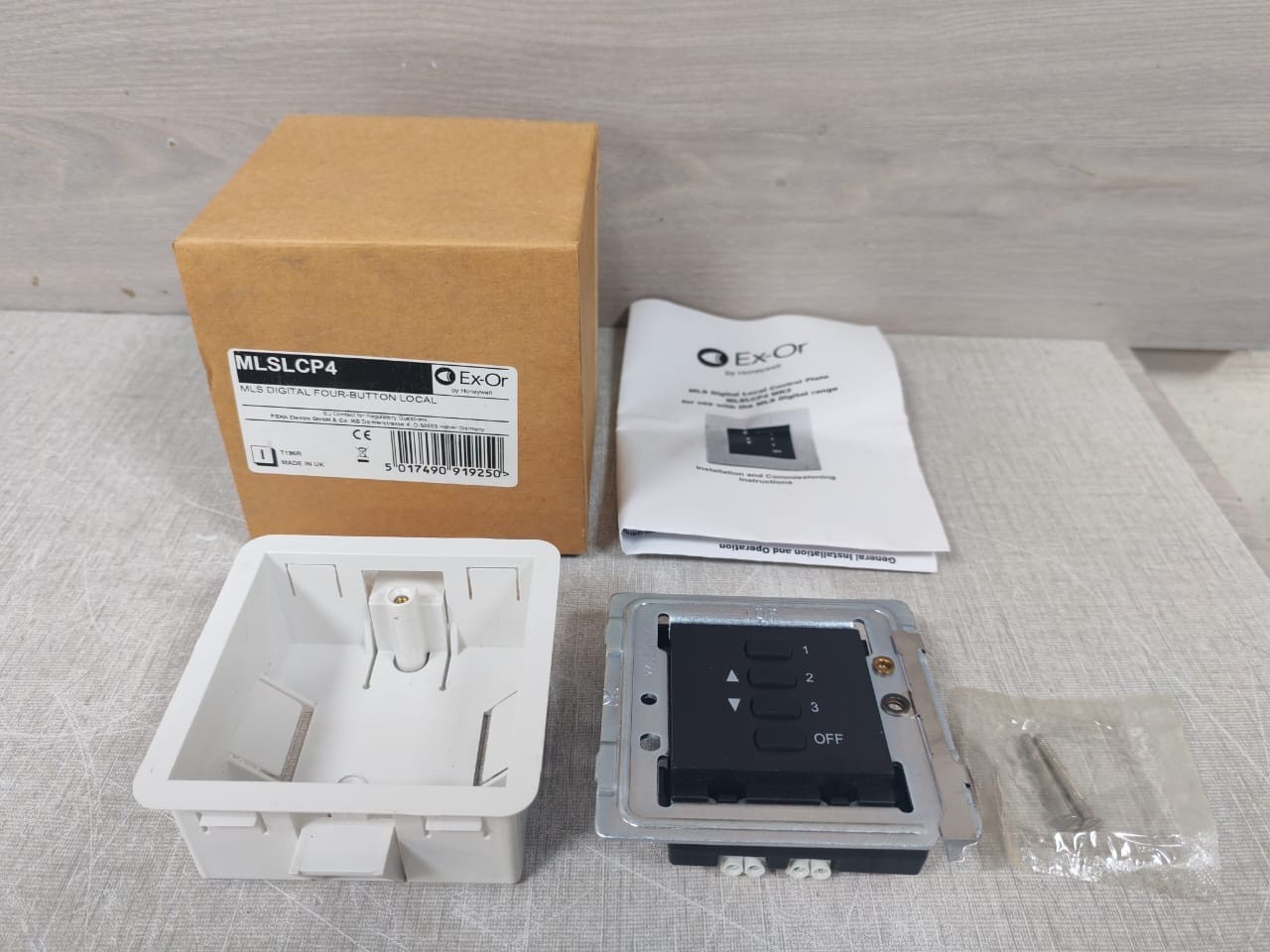 Honeywell MLSLCP4-MK2 Ex-Or By Honeywell MLSLCP4 MK2 4-Button Control Panel Stainless Steel DigitaL 10