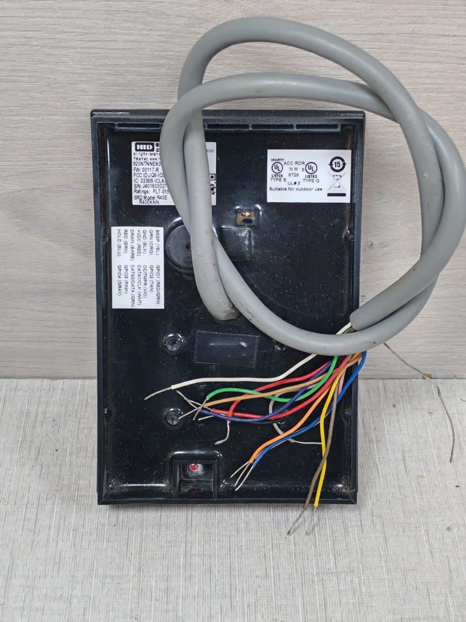 HID FW-00117 HID ICLASS SE R40E 920NTNNEK00000 FW:00117-R WALL SWITCH READER 10