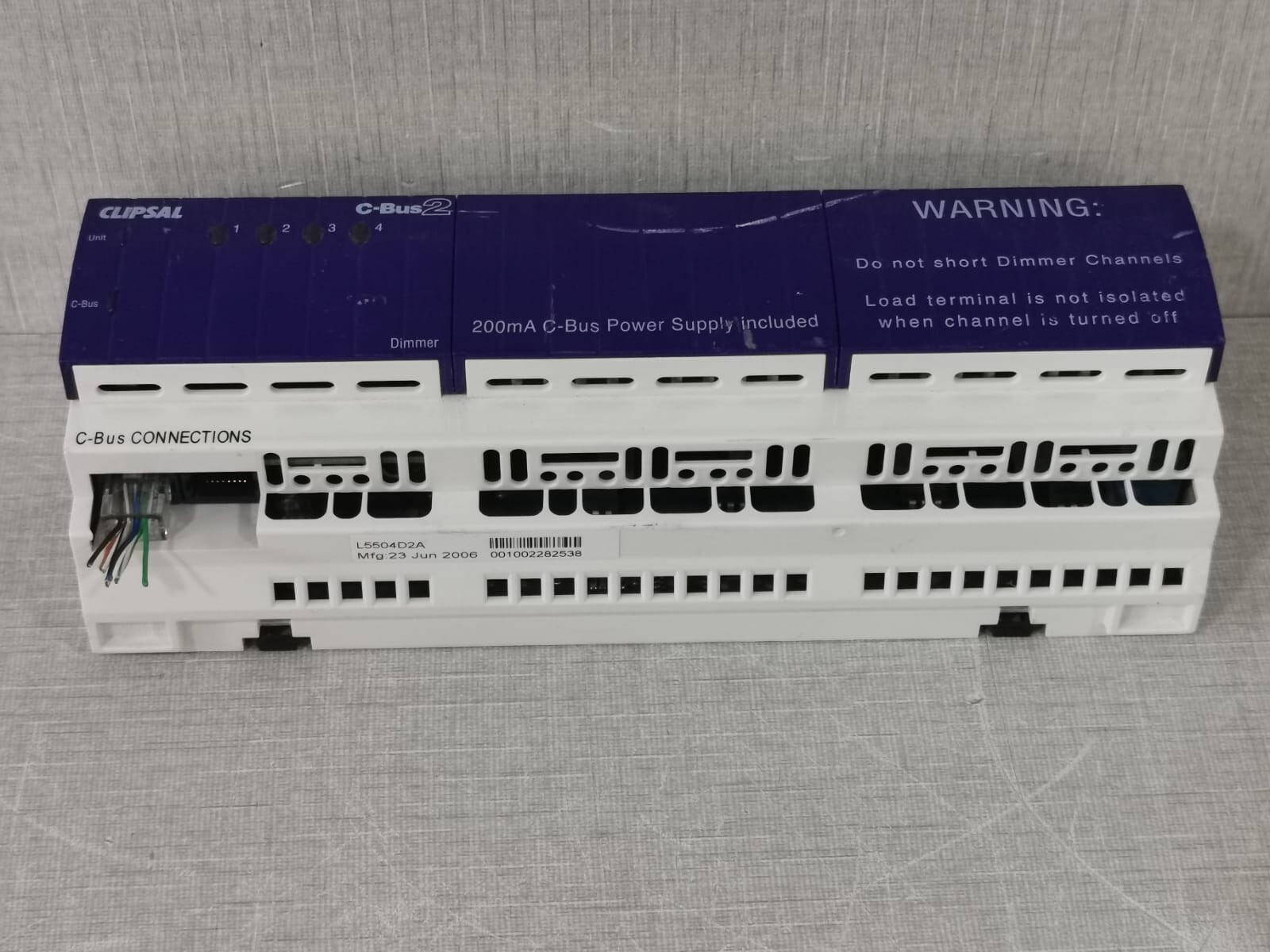 Clipsal L5504D2A CLIPSAL C-BUS 2 L5504D2A 4 CHANNEL DIMMER (BF. 2006) 4