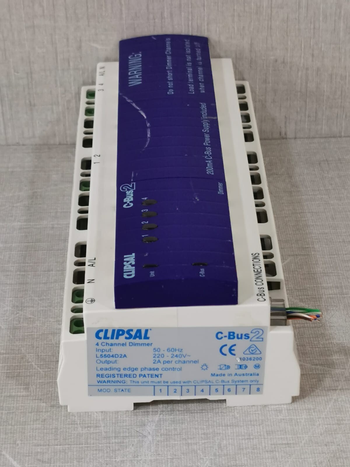 Clipsal L5504D2A CLIPSAL C-BUS 2 L5504D2A 4 CHANNEL DIMMER (BF. 2006) 6