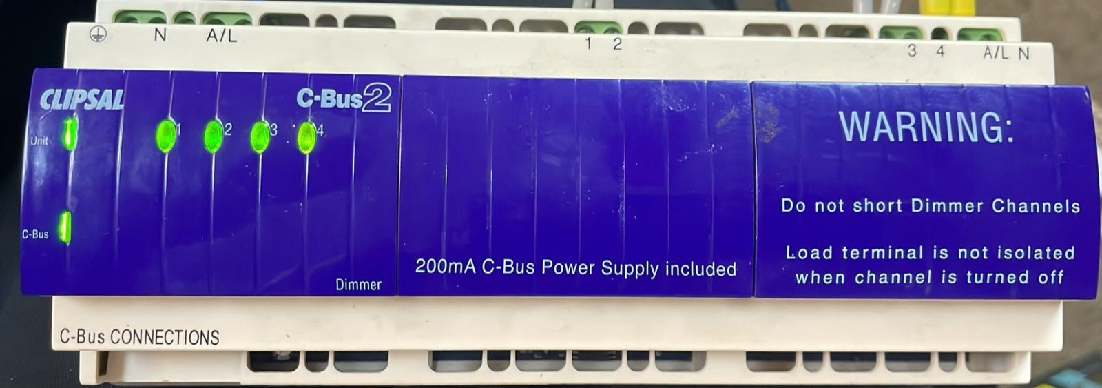 CLIPSAL C-BUS 2 L5504D2A 4 CHANNEL DIMMER (BF. 2006)