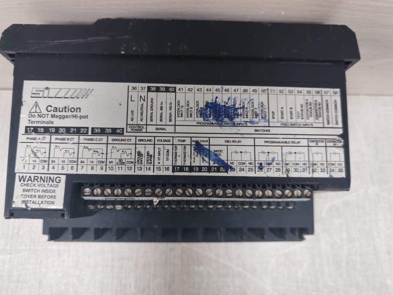 GE PD-520-240 GE MM2 SMMII-PD-520-240 F/W:63E492C4.000 240 VAC MOTOR MANAGER II TRY & TESTED 6