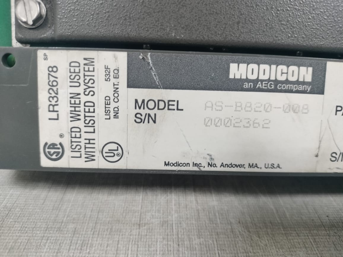 Schneider Electric B820-008 AEG MODICON B820 / AS-B820-008 OUTPUT MODULE 10-60VDC 10