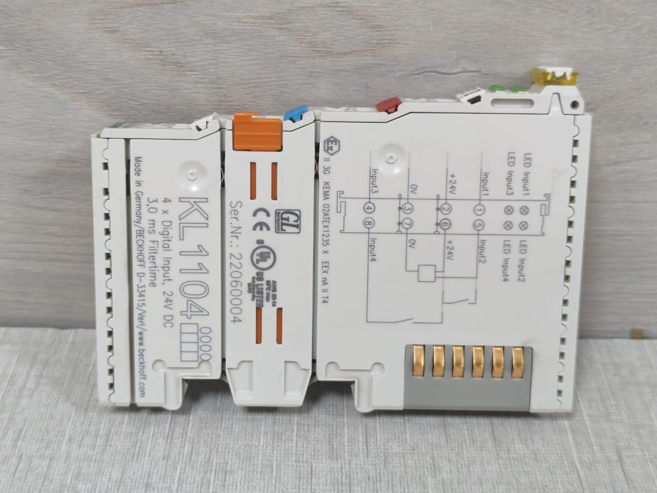 Beckhoff KL1104 BECKHOFF KL1104 4X DIGITAL INPUT 24VDC 8