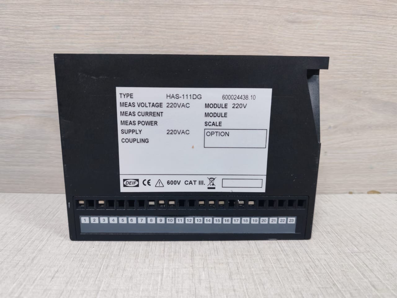 DEIF HAS-111DG DEIF HAS-111DG SYNCHRONISATION & CIRCUIT BREAKER CLOSING 220VAC 6