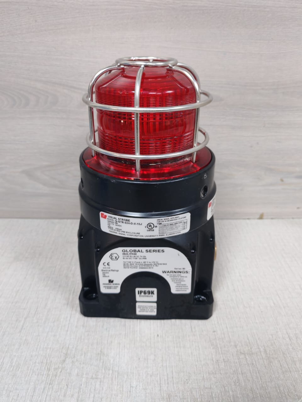 Federal Signal STR-024-D-X-15J FEDERAL SIGNAL G-STR-024-D-X-15J VISUAL STROBE 24VDC - WITH DIRTY BOX 3