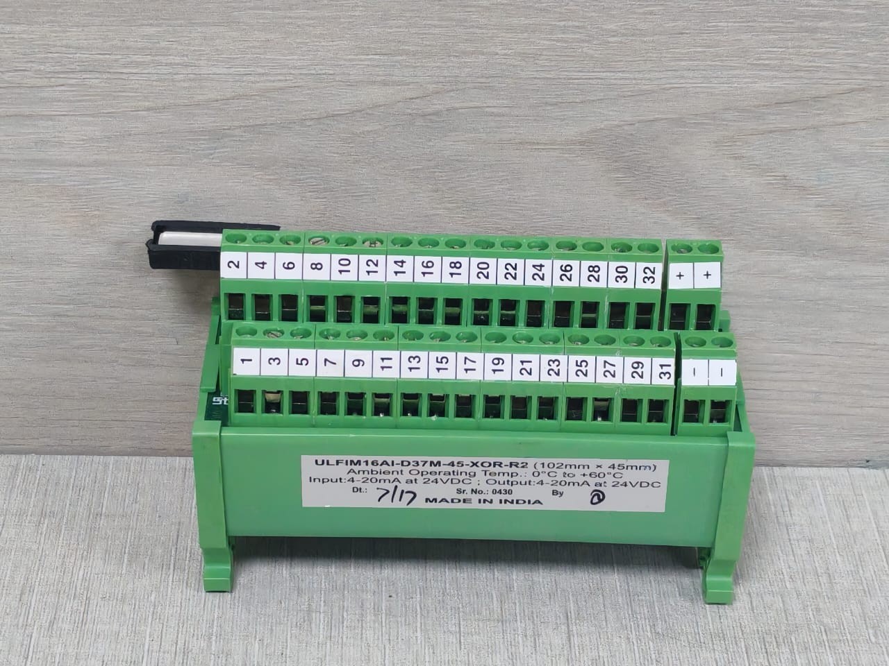 UL GROUP ULFIM16AI-D37M-45-XOR-R2 UL Group ULFIM16AI-D37M-45-XOR-R2 Input Relay 8