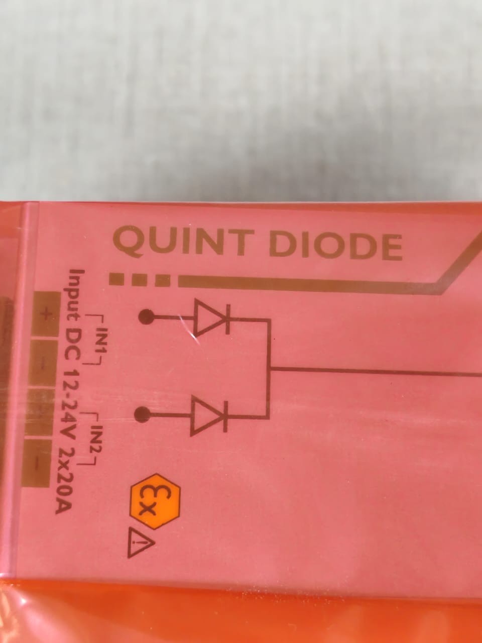 Phoenix Contact QUINT-DIODE-/-12-24DC-/-2X20-/-1X40-2320157 PHOENIX CONTACT QUINT DIODE / 12-24DC / 2x20 / 1x40 2320157 POWER MODULE 24V 4