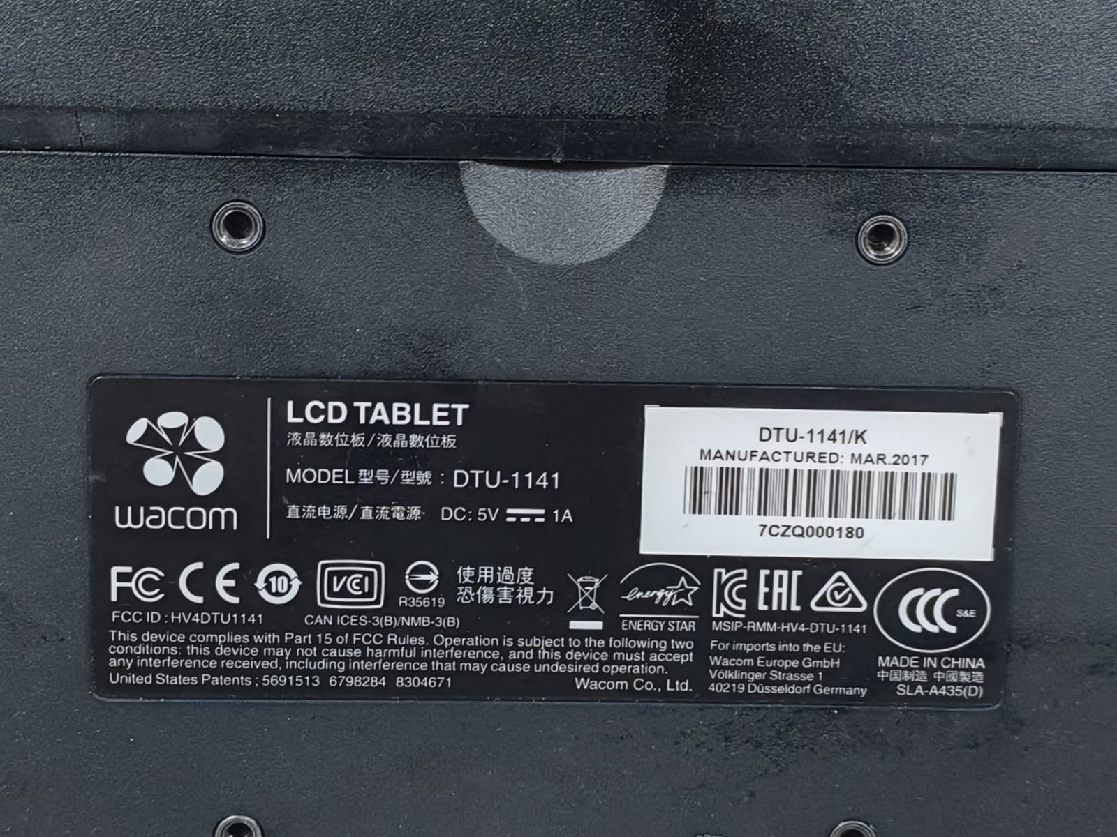 LCD DTU-1141 WACOM DTU-1141 LCD Tablet InterActive Pen Display 4