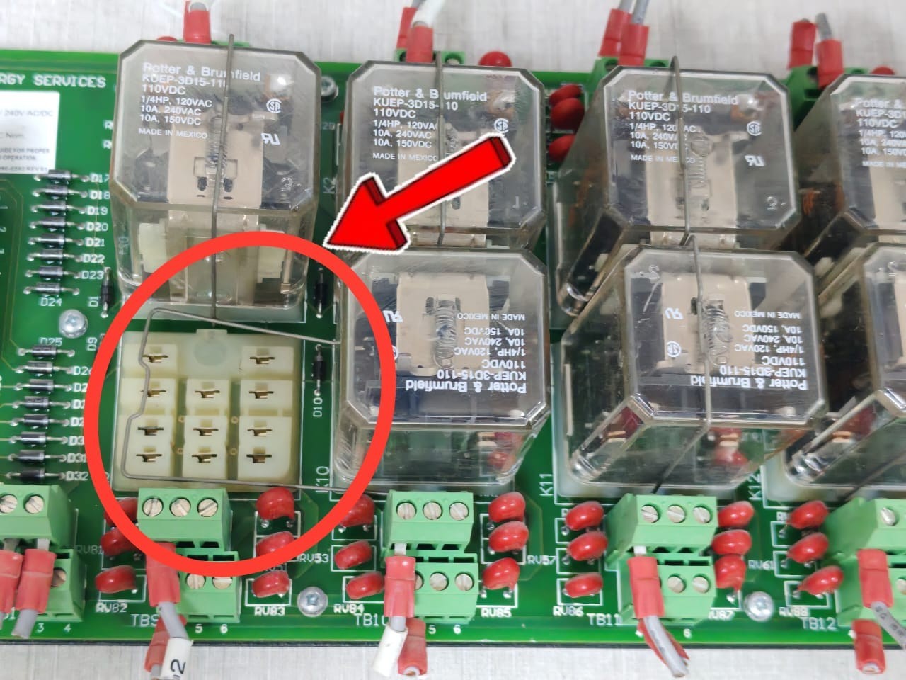 GE 820-0492-01 GE ENERGY SERVICES 820-0492-01 PCB BOARD 7
