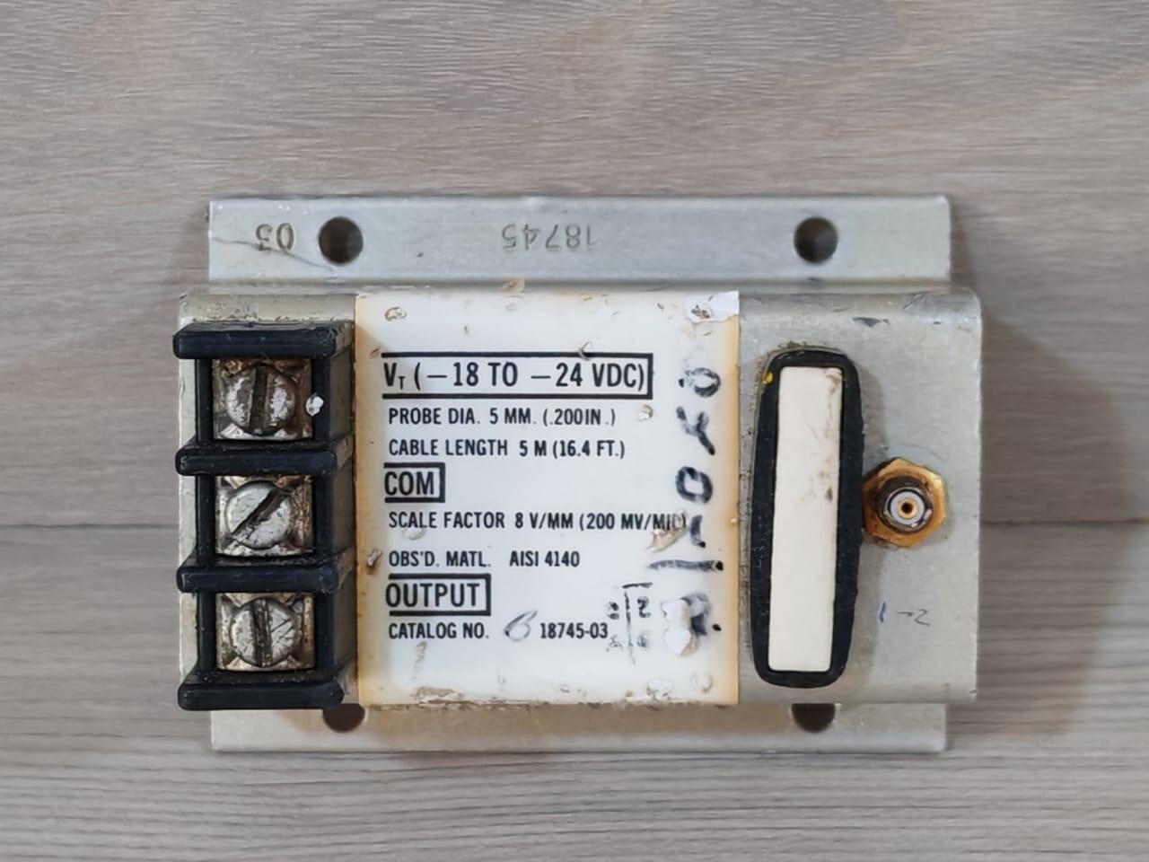 Bently Nevada 18745-03 BENTLY NEVADA 18745-03 PROXIMITOR SENSOR - WITH DENTS & BEND 2