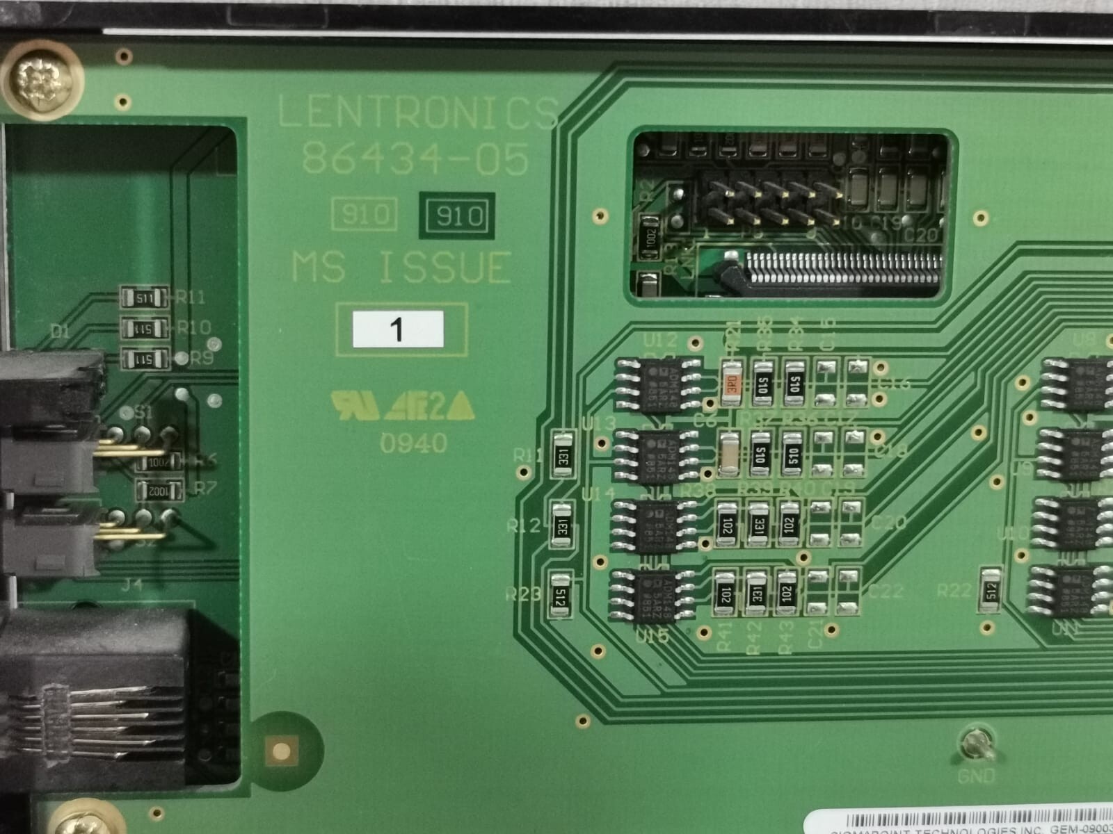 GE 86434-05 GE LENTRONICS MULTIPLEXERS B 86434-02 / 86434-05 Module 4