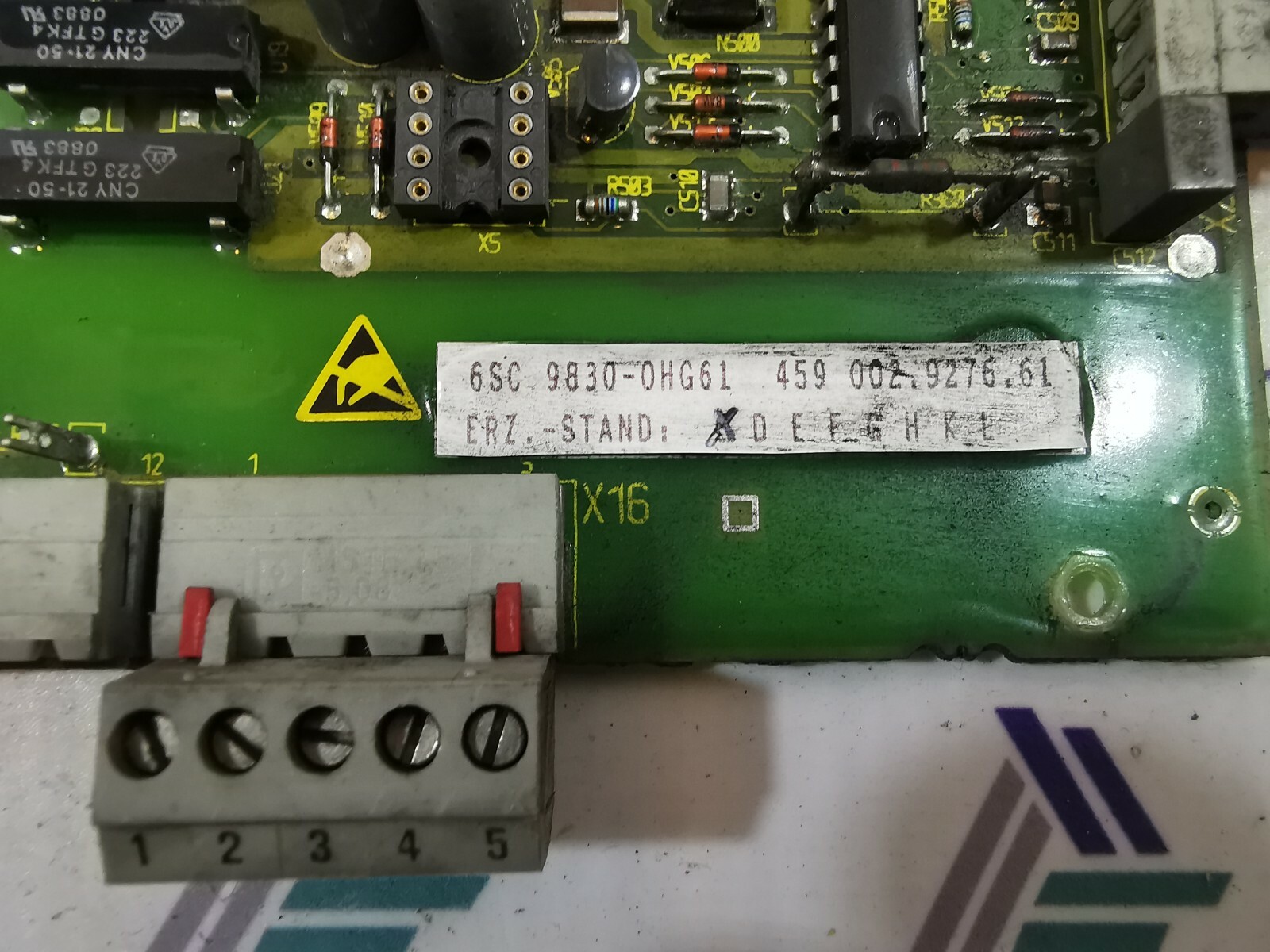 Siemens 6SC-9830-0HG61 SIEMENS 6SC 9830-0HG61 BOARD 3