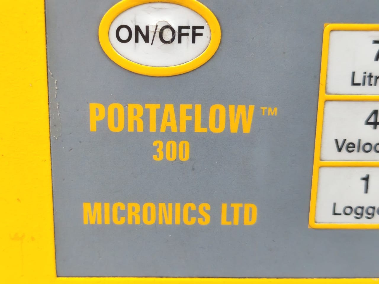 MICRONICS LTD PORTAFLOW-300 MICRONICS LTD PORTAFLOW 300 ULTRASONIC FLOW METER 6