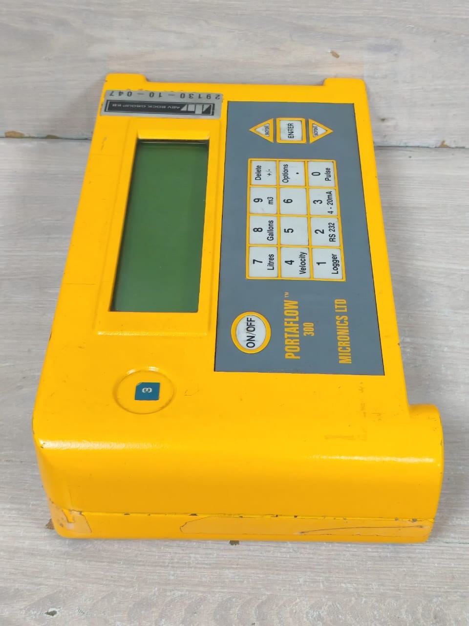 MICRONICS LTD PORTAFLOW-300 MICRONICS LTD PORTAFLOW 300 ULTRASONIC FLOW METER 10