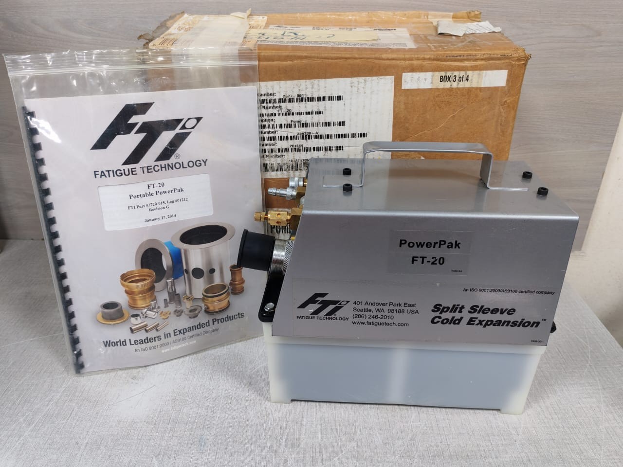 FATIGUE TECHNOLOGIES INC. FT-20/FT-20A POWERPAK HYDRAULIC PUMP - WITH DIRTI