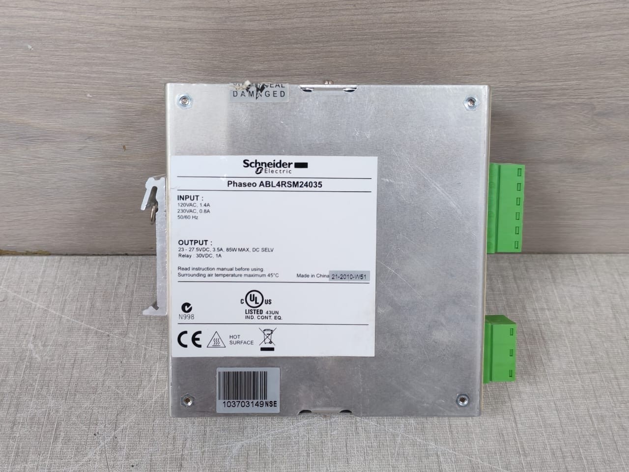 Schneider Electric ABL4RSM24035 Schneider Electric ABL4RSM24035 Regulated Switching Power Supply 4