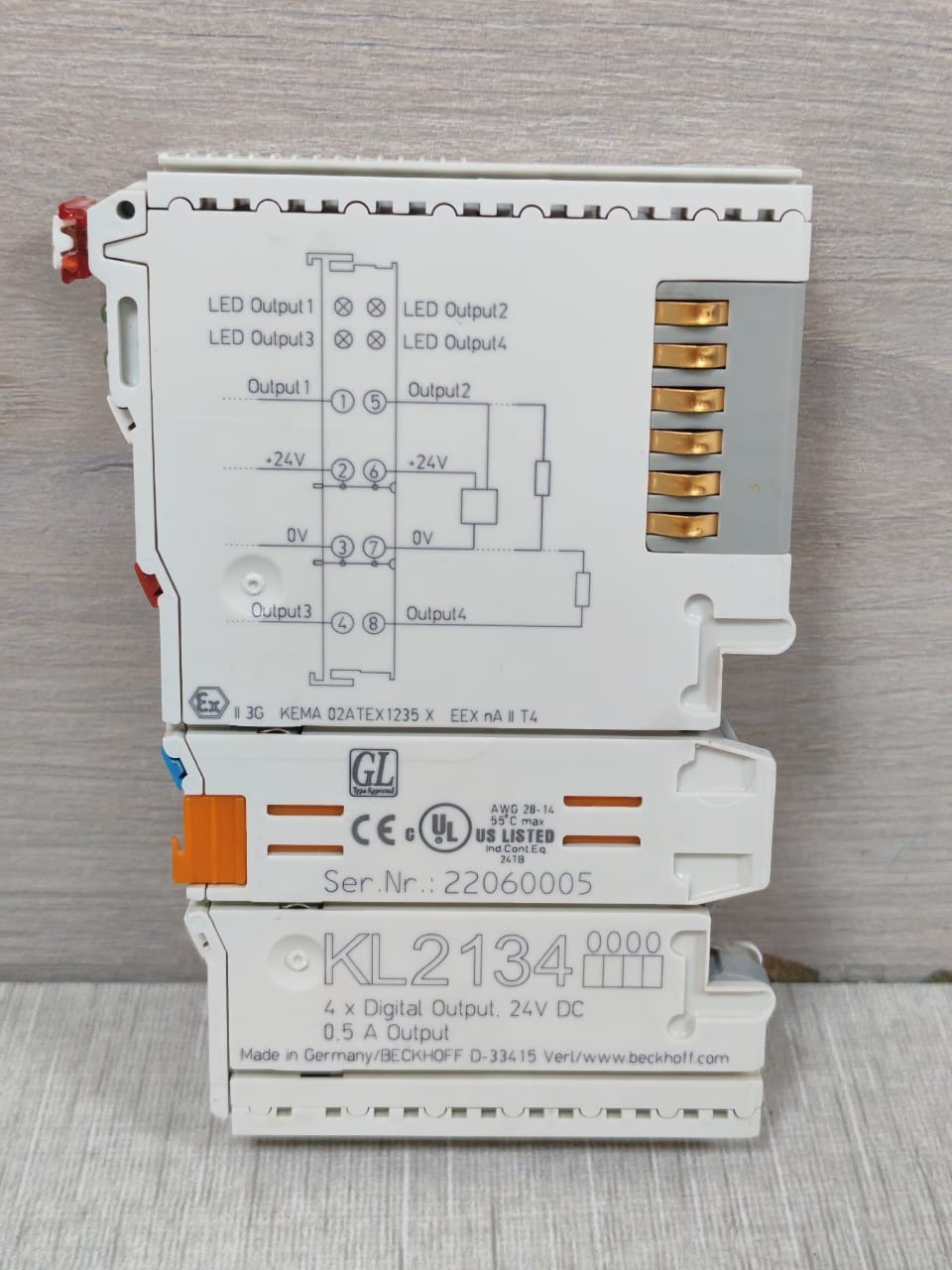Beckhoff KL2134 BECKHOFF KL2134 4X DIGITAL INPUT 24VDC 6